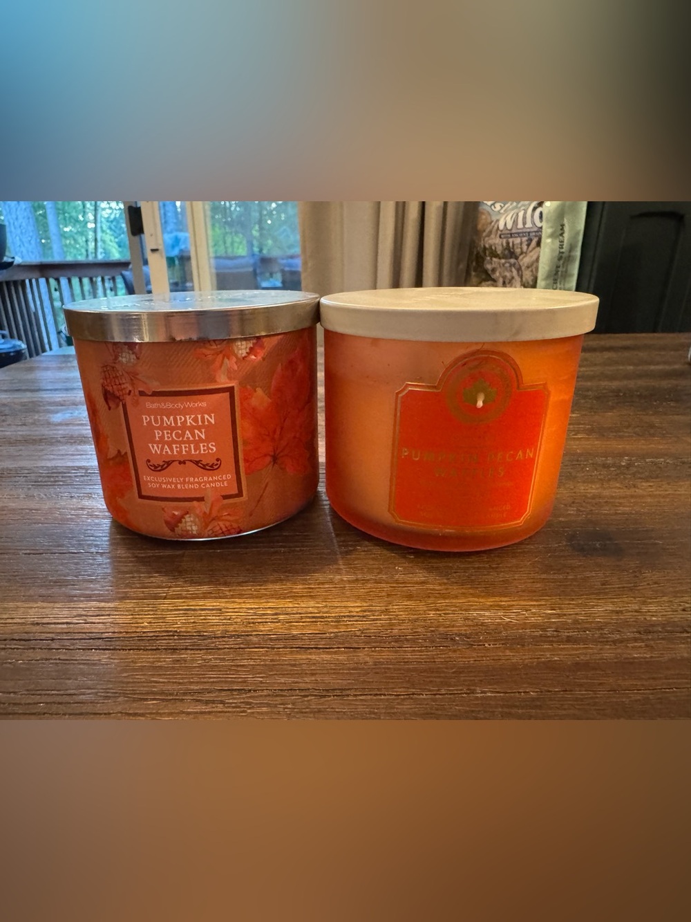Bath & Body Works PumpkinPecan Waffles Candles - 2 pack!